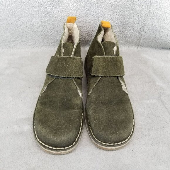 Boden Shoes Girls Size EU 37 US 5 Mini Boden Green Suede Desert Boots - Picture 3 of 15